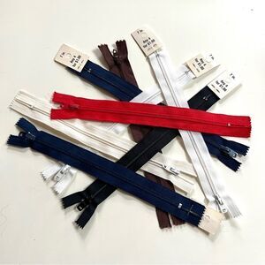 Vintage 1970s Sewing Zippers Lot